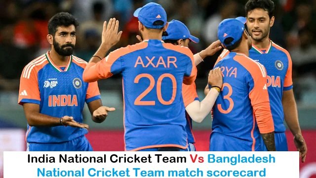 India National Cricket Team vs Bangladesh National Cricket Team match scorecard